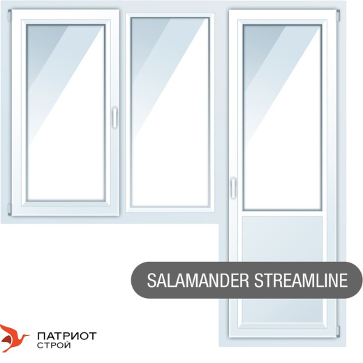 Балконные блоки Salamander Streamline (Беларусь) 2000*1400